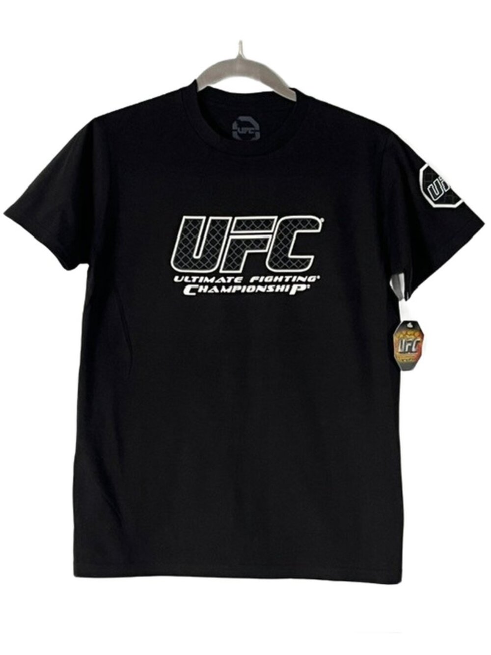 UFC Black Ultimate Fighting Championships Graphic T-Shirt Men's Size S NWT